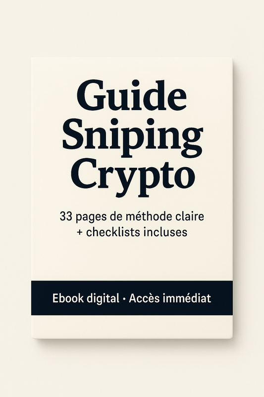 Sniping crypto – Méthode claire + checklists prêtes